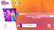 Just Dance Now scoring screen (2017 update)