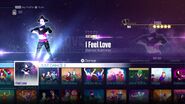 I Feel Love on the Just Dance 2016 menu