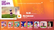 Miss Understood on the Just Dance Now menu (2017 update, computer)