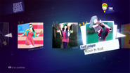 Rock N Roll on the Just Dance 2014 menu