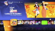 Aquarius/Let the Sunshine In on the Just Dance 2018 menu