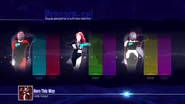 Just Dance 2017 coach selection screen