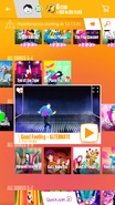 Good Feeling (Extreme Version) on the Just Dance Now menu (2017 update, phone)