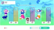 Just Dance 2020 coach selection screen (8th-gen, camera)