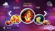 Baby Girl on the Just Dance 2 menu