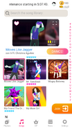 Moves Like Jagger on the Just Dance Now menu (2020 update, phone)