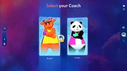 Just Dance 2024 Edition coach selection screen