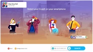 Tela de Seleção de Treinador do Just Dance 2022