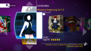 Umbrella on the Just Dance 4 menu