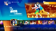La Bicicleta on the Just Dance 2018 menu