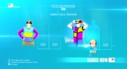 Just Dance 2019 coach selection screen (7th-gen)