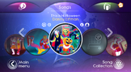 This is Halloween in the Just Dance 3 menu (Wii)