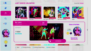 No Limit on the Just Dance 2021 menu