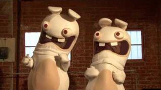 Raving Rabbids play Cotton Eye Joe from Just Dance Wii game
