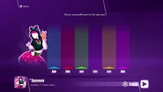 Just Dance 2018 coach selection screen (8th-gen)
