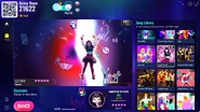 Sayonara on the Just Dance Now menu (2024 update, computer)