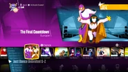 The Final Countdown on the Just Dance 2018 menu