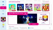 The Fox (What Does The Fox Say?) on the Just Dance 2021 menu