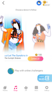 Just Dance Now coach selection screen (2020 update, phone)