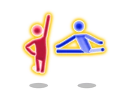 Duet Gold Move pictogram (type 2) (Born to Be Alive (Reborn Version) (Aerobics Version))