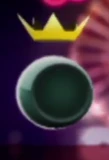 The Crown appearing when someone is winning.