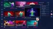 Step by Step on the Just Dance 2023 Edition menu