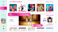 SOS on the Just Dance 2020 menu