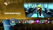 Another One Bites the Dust (Stunt Version) on the Just Dance 2018 menu (8th-gen)