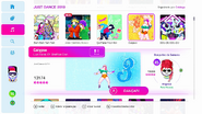 Calypso on the Just Dance 2019 menu (8th-gen)