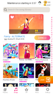 Fancy (Indian Version) on the Just Dance Now menu (2020 update, phone)