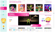 Funkytown on the Just Dance 2020 menu