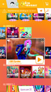 I Will Survive on the Just Dance Now menu (2017 update, phone)