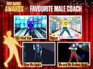 The coach’s Just Dance Awards nomination for "Favourite Male Coach" (along with Till I Find You, Happy, and Me And My Broken Heart (P1))