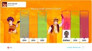 Just Dance 2020 coach selection screen