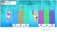 Just Dance 2022 coach selection screen