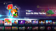 Watch Me (Whip/Nae Nae) on the Just Dance 2016 menu