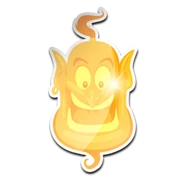 Genie’s golden avatar