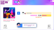 Just Dance Now scoring screen