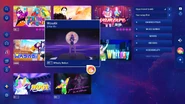 Wasabi on the Just Dance 2024 Edition menu