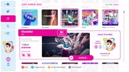 Chandelier (Contemporary Dance Version) on the Just Dance 2022 menu