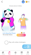 Just Dance Now coach selection screen (phone)