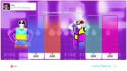 Just Dance 2020 coach selection screen (camera)