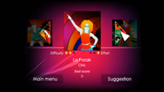 Le Freak on the Just Dance menu