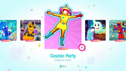 Cosmic Party on the Just Dance 2020 menu (Kids Mode)