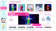 Step by Step on the Just Dance 2020 menu