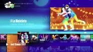 La Bicicleta on the Just Dance 2017 menu (8th-gen)