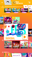 Hala Bel Khamis on the Just Dance Now menu (2017 update, phone)