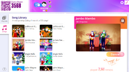 Jambo Mambo on the Just Dance Now menu (2020 update, computer)