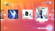 Fight Club no menu do Just Dance 2018 (Sétima Geração)