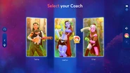 Just Dance 2024 Edition coach selection screen